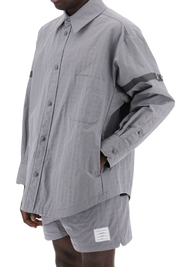 Thom Browne nylon ripstop overshirt in