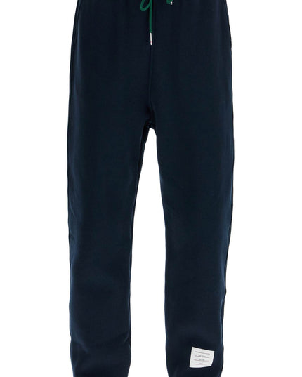 Thom Browne color block fleece joggers for men