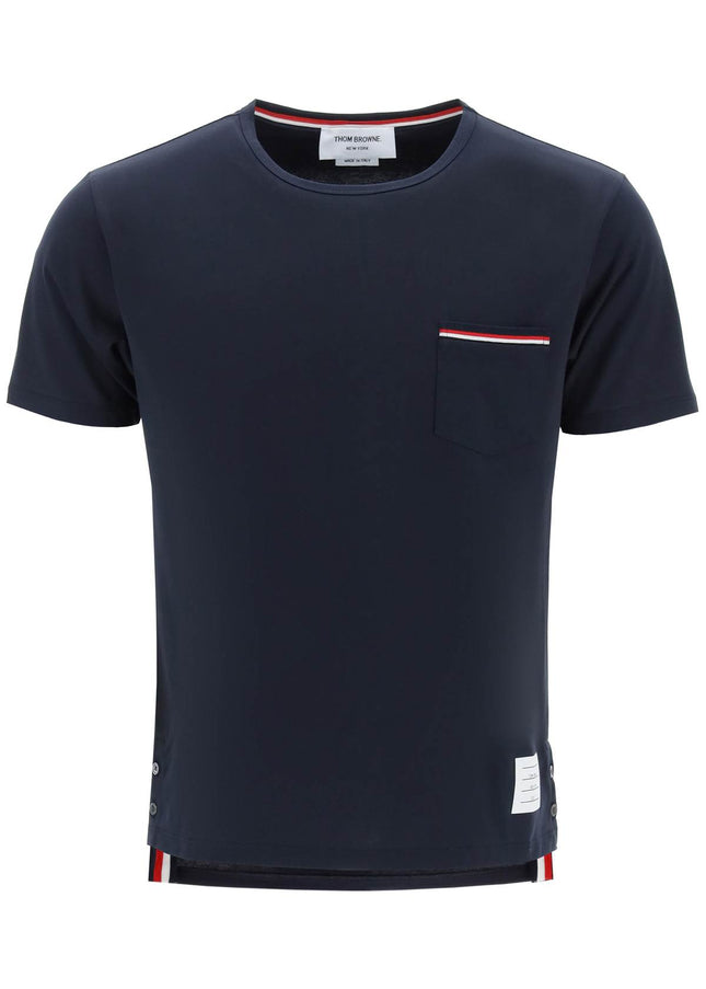 Thom Browne t-shirt con taschino rwb