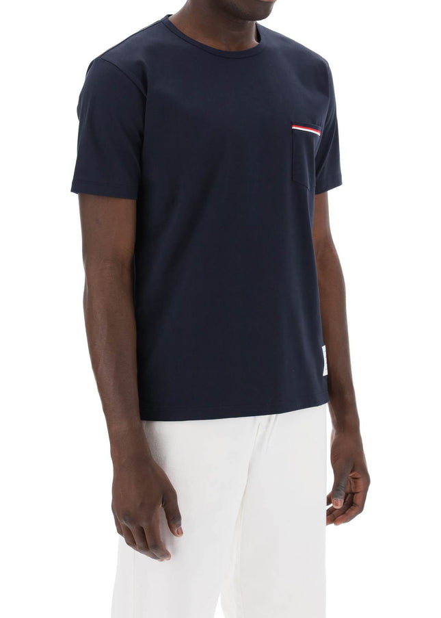 Thom Browne t-shirt con taschino rwb