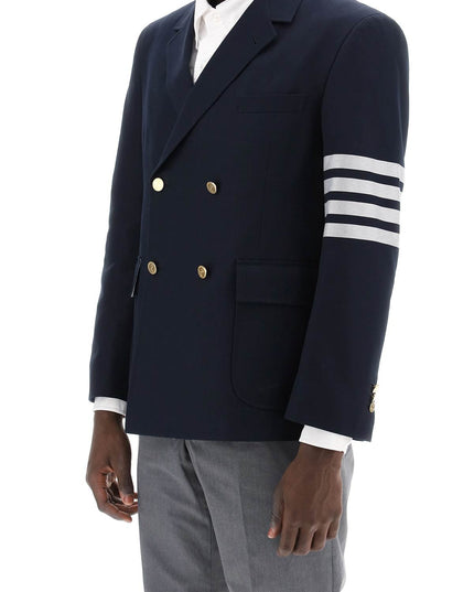 Thom Browne 4-Bar Double-Breasted Jacket-THOM BROWNE-Urbanheer