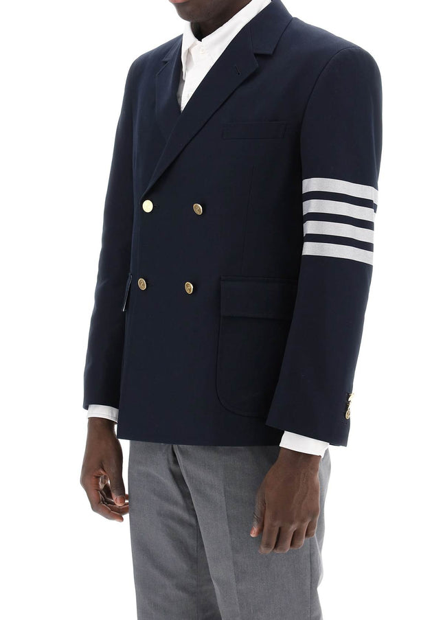 Thom Browne 4-Bar Double-Breasted Jacket-THOM BROWNE-Urbanheer