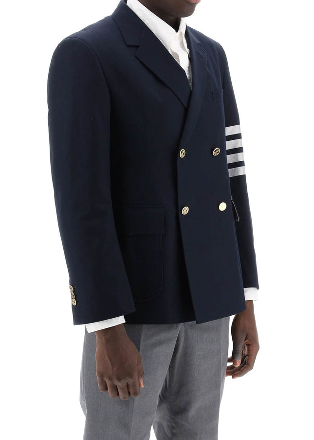 Thom Browne 4-Bar Double-Breasted Jacket-THOM BROWNE-Urbanheer