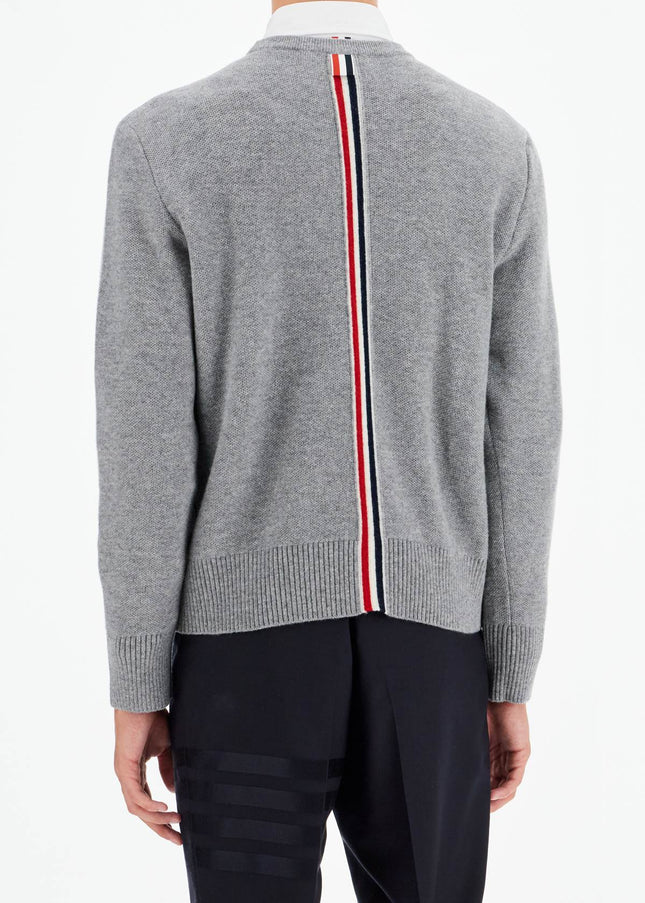 Thom Browne wool piqué crewneck pullover