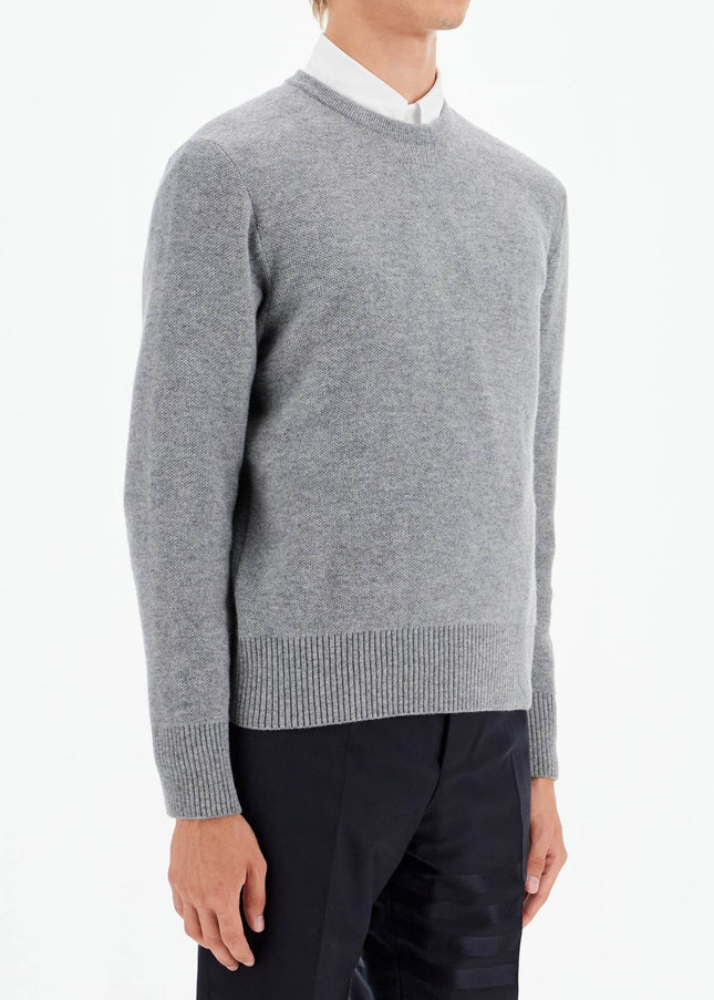 Thom Browne wool piqué crewneck pullover