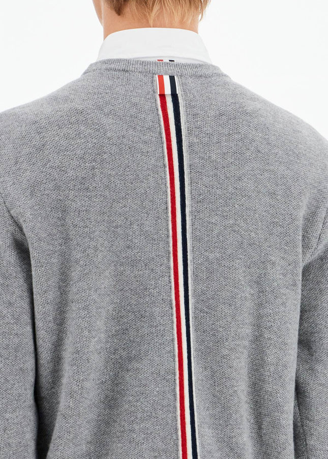 Thom Browne wool piqué crewneck pullover