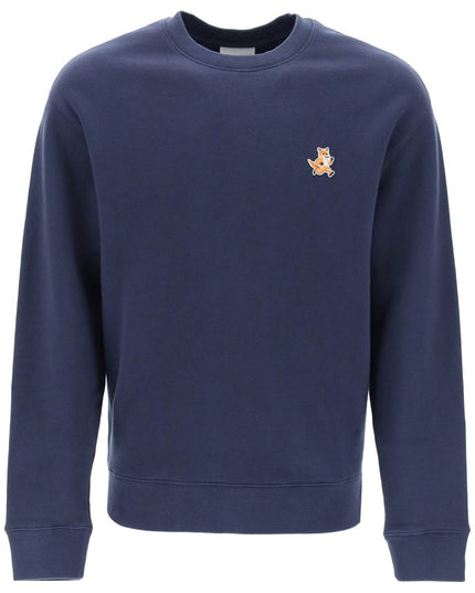 Maison kitsune "speedy fox comfort fit sweat-sweatshirt-MAISON KITSUNE-S-Blue-Urbanheer