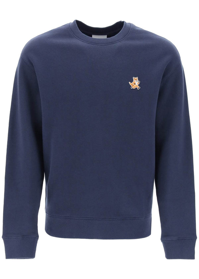 Maison kitsune "speedy fox comfort fit sweat-sweatshirt-MAISON KITSUNE-S-Blue-Urbanheer