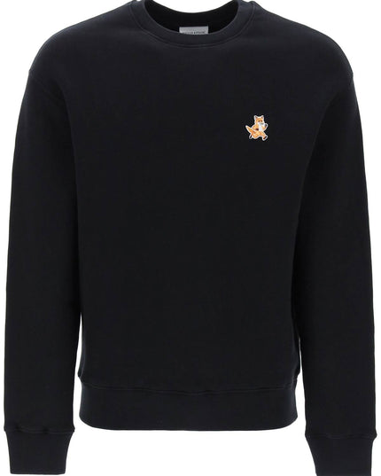 Maison kitsune "speedy fox comfort fit sweat-sweatshirt-MAISON KITSUNE-S-Black-Urbanheer