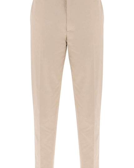 Maison Kitsune Pantaloni chino in gabardina di cotone