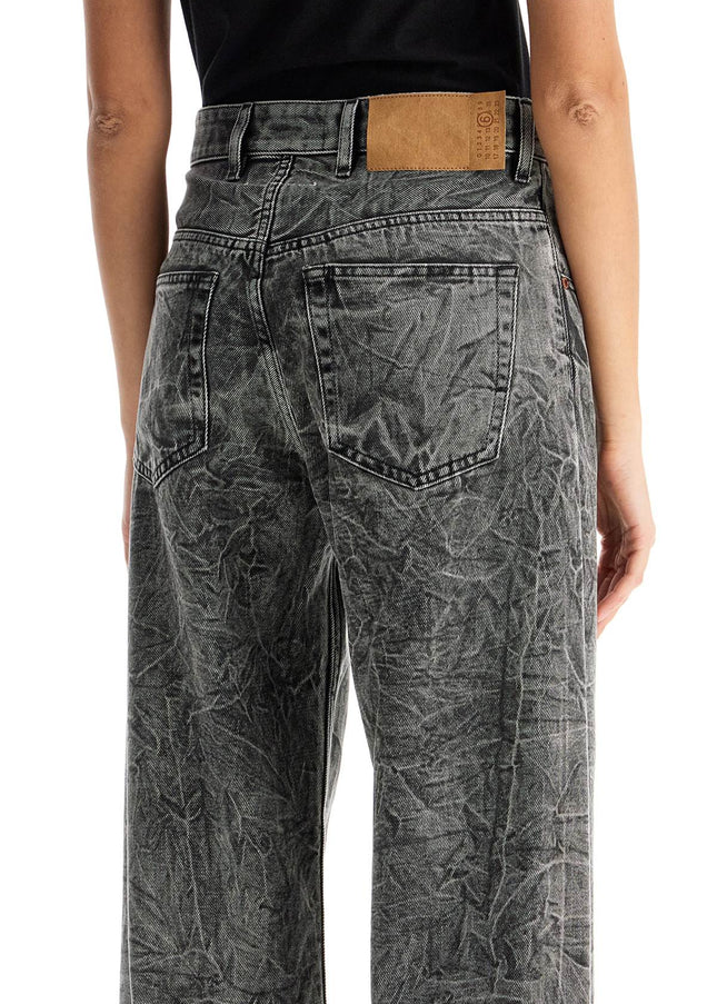 MM6 Maison Margiela wrinkled effect jeans