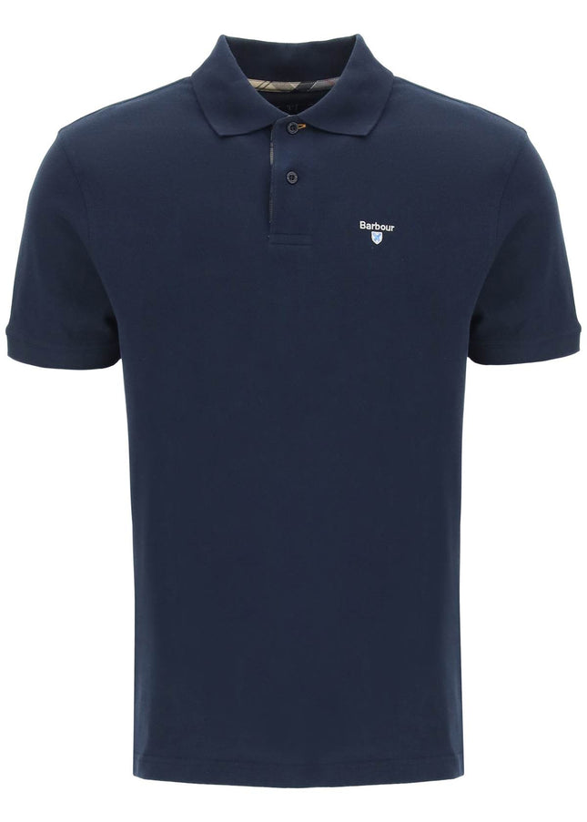 Barbour tartan-trim polo shirt