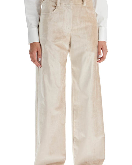 Brunello Cucinelli velvet pants for a stylish look.