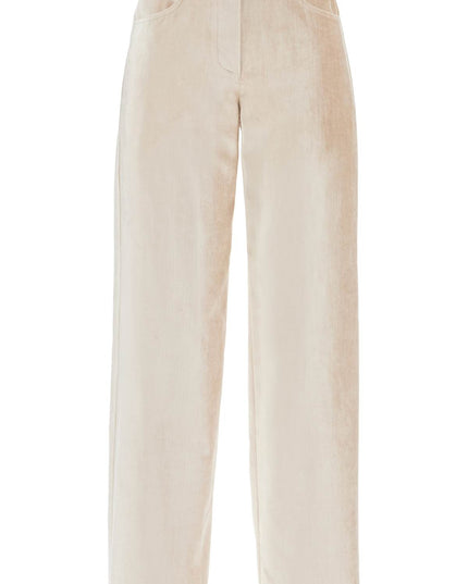 Brunello Cucinelli velvet pants for a stylish look.