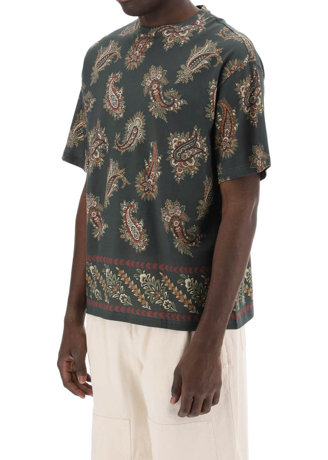 Etro T-shirt girocollo con stampa paisley