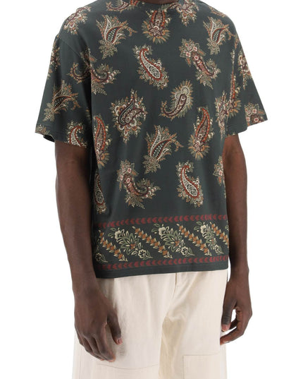 Etro T-shirt girocollo con stampa paisley