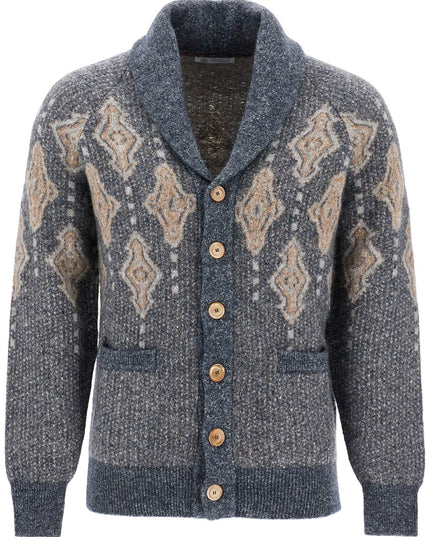 Brunello Cucinelli geometric jacquard pattern