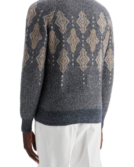 Brunello Cucinelli geometric jacquard pattern