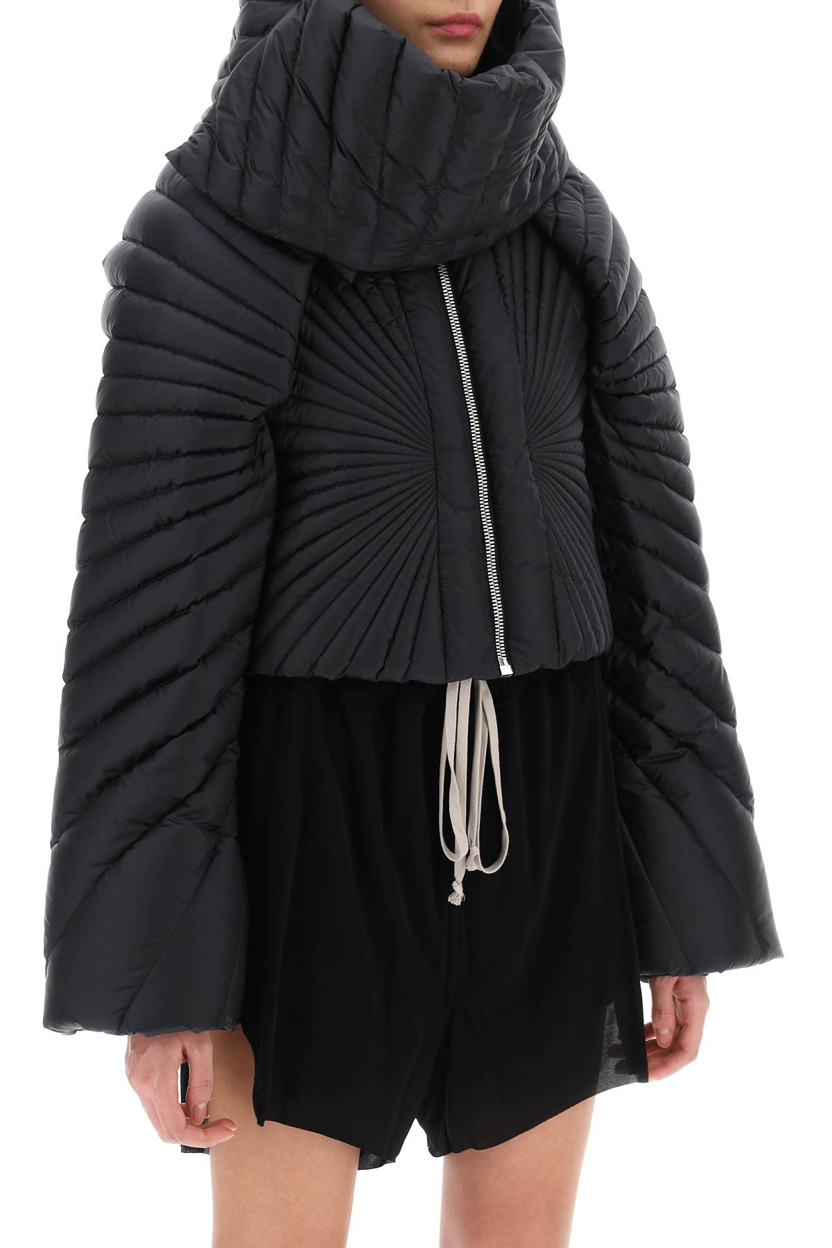 Moncler X Rick Owens Radiance Convertible Puffer Jacket-Moncler + Rick Owens-Black-0-Urbanheer