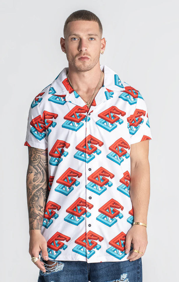 MULTICOLOR ECHO HAWAIIAN SHIRT-SHIRT-Gianni Kavanagh-Urbanheer