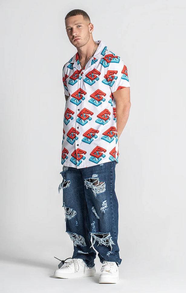 MULTICOLOR ECHO HAWAIIAN SHIRT-SHIRT-Gianni Kavanagh-Urbanheer