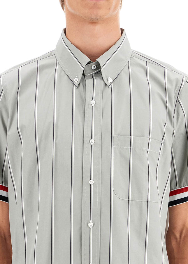 Thom Browne striped short-sleeved shirt