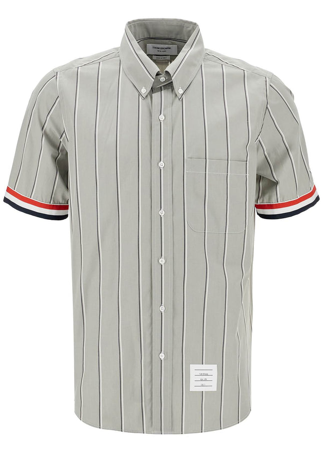 Thom Browne striped short-sleeved shirt