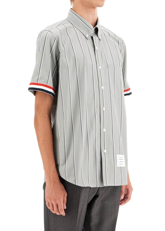 Thom Browne striped short-sleeved shirt