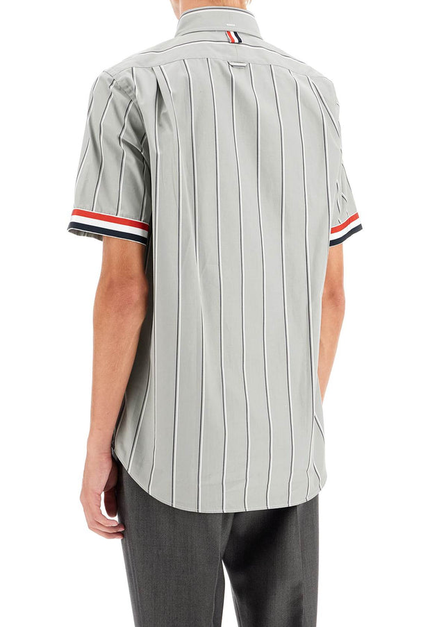 Thom Browne striped short-sleeved shirt