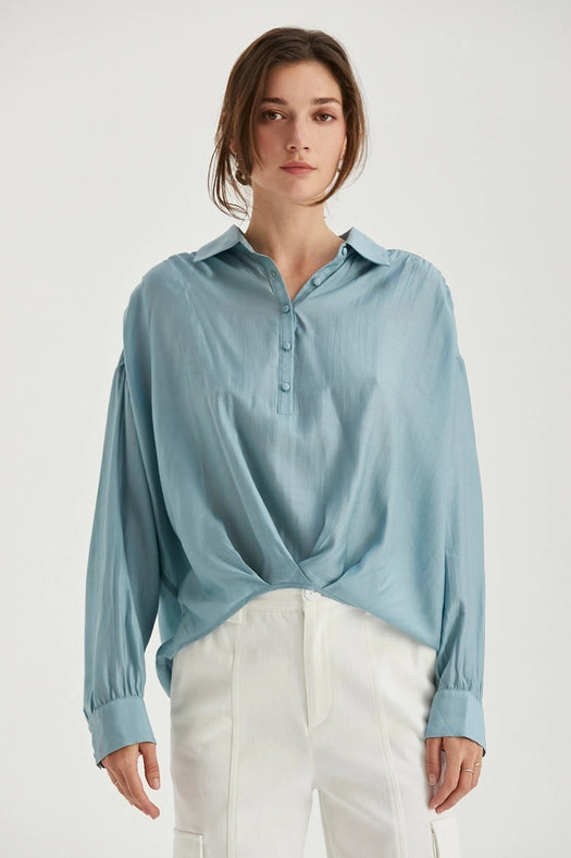 Maeve Surplice Woven Top