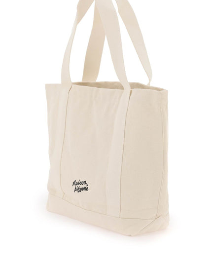 Maison Kitsune fox head tote bag