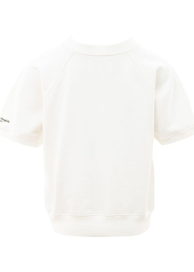 Maison Margiela Chic White Cotton Top for Style Enthusiasts