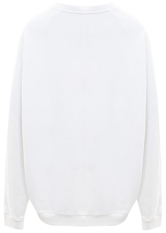 Maison Margiela Elegant Cotton Knit Sweater in Pristine White