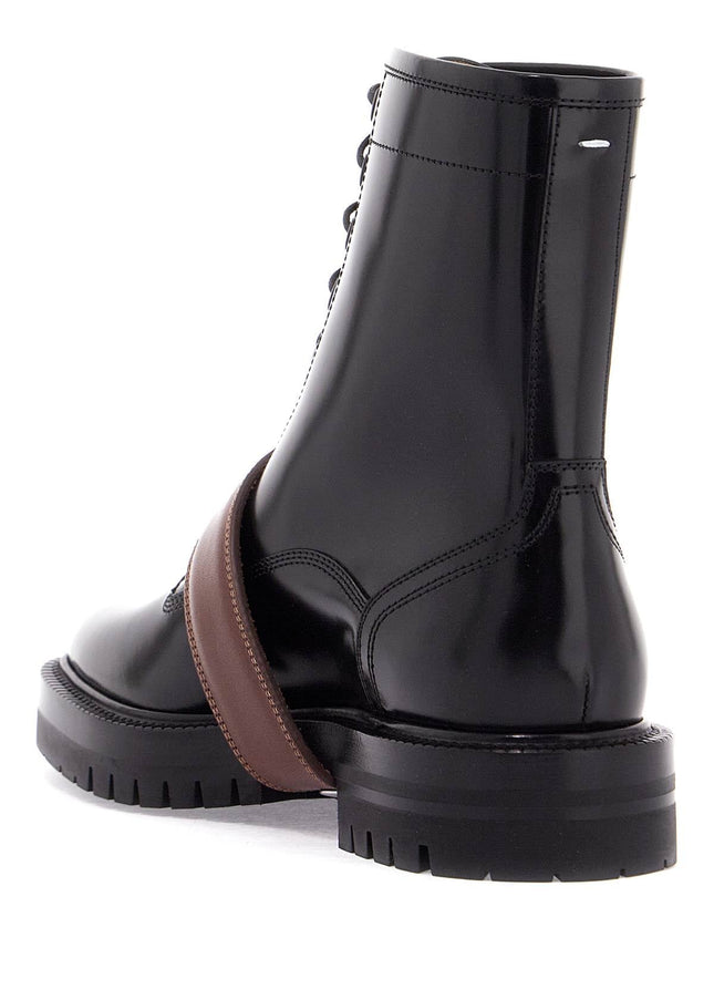 Maison Margiela 'brushed leather tabi boots