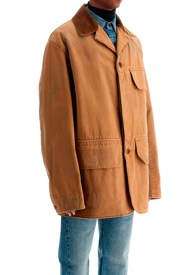 Maison Margiela canvas overcoat jacket for men