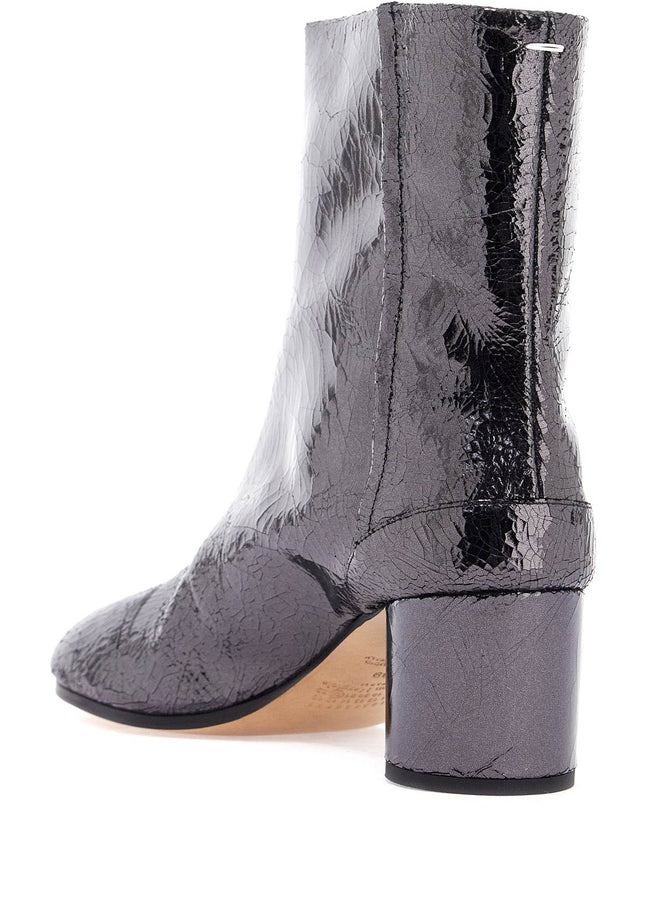 Maison Margiela cracked leather tabi ankle boots