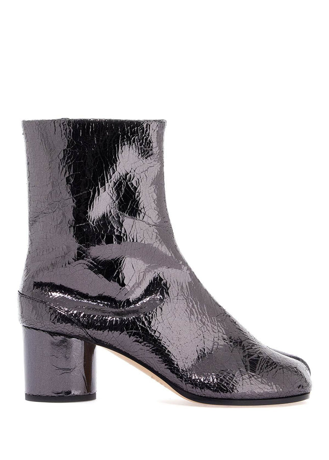 Maison Margiela cracked leather tabi ankle boots