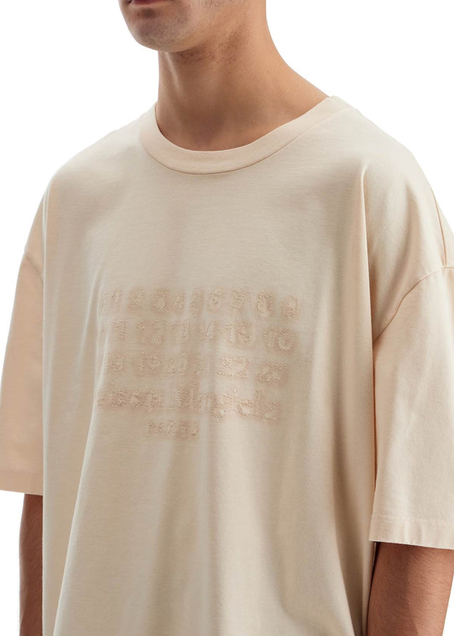 Maison Margiela embroidered numeric logo t-shirt