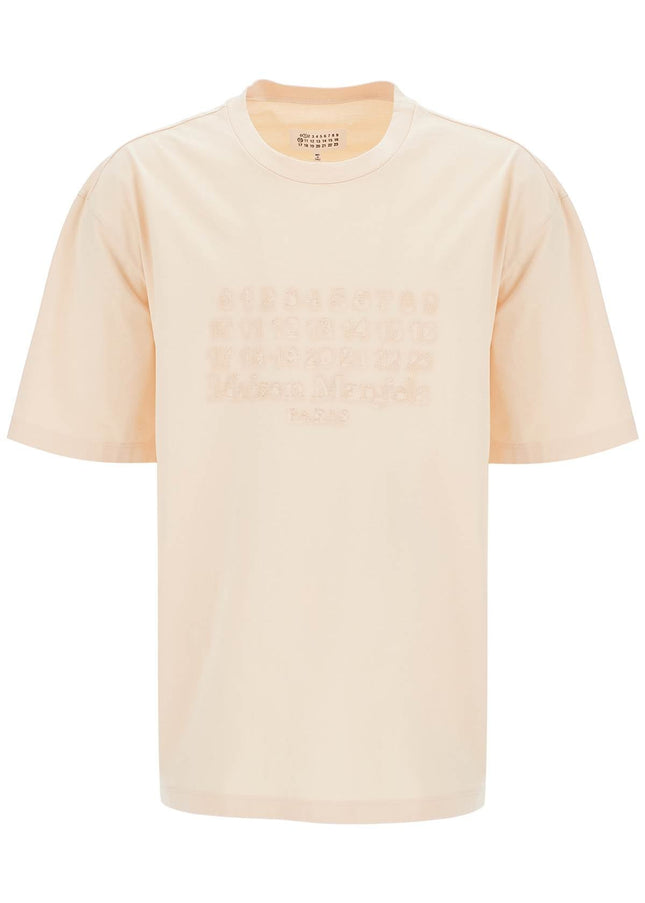 Maison Margiela embroidered numeric logo t-shirt