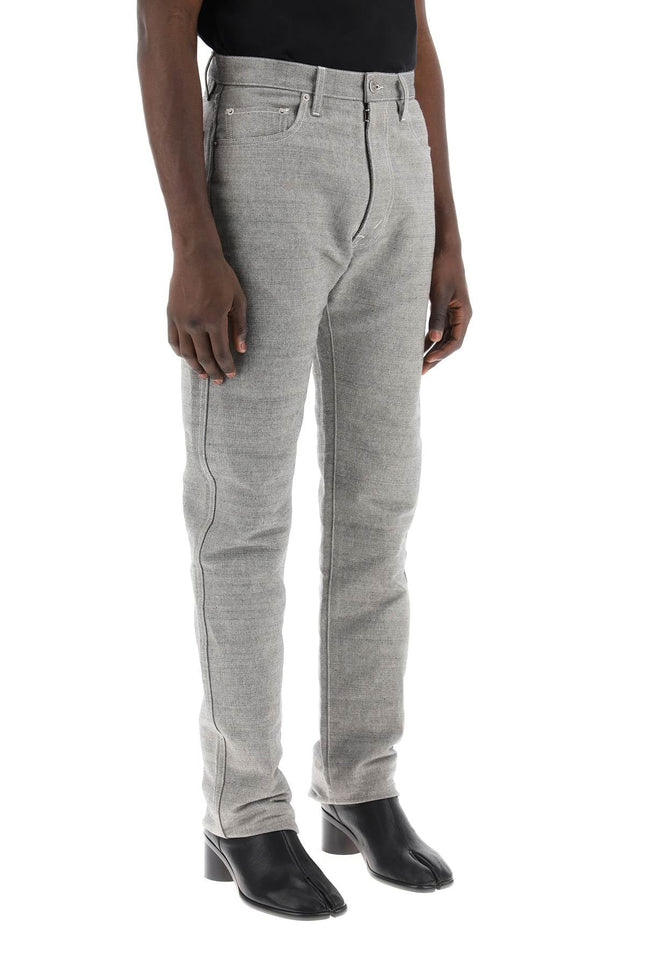 Maison Margiela five-pocket trousers in mélange effect canvas