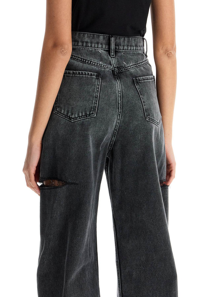 Maison Margiela loose cut jeans with distressed