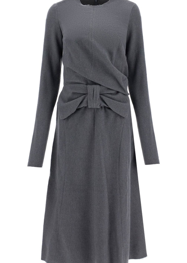 Maison Margiela midi dress with oversized bow detail