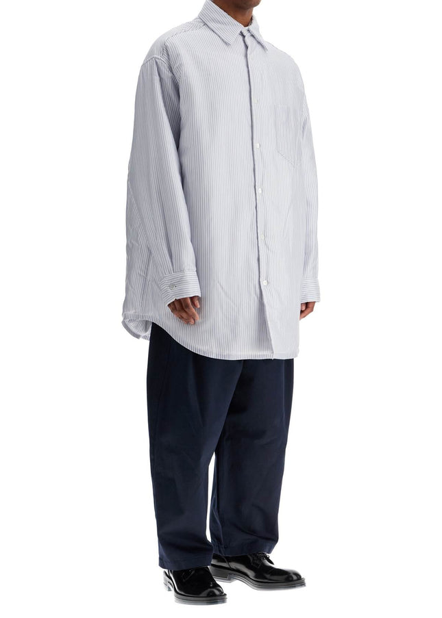 Maison Margiela striped padded overshirt with