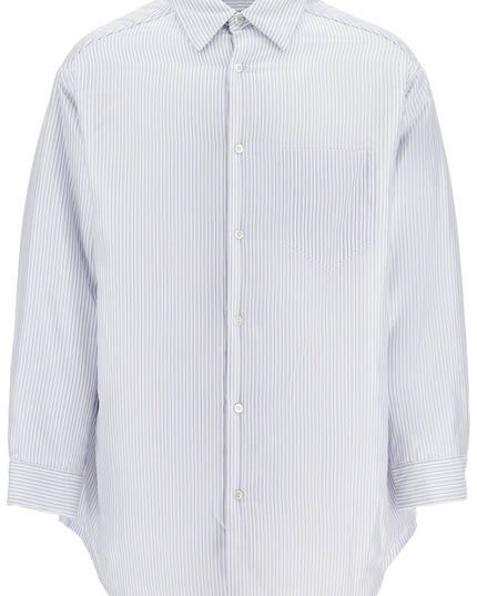 Maison Margiela striped padded overshirt with