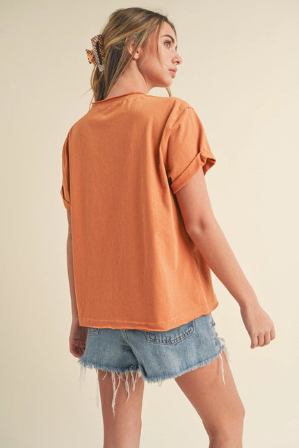 Mali Baby Tee Short Sleeve Top Golden-TOP-AEMI + CO-Urbanheer