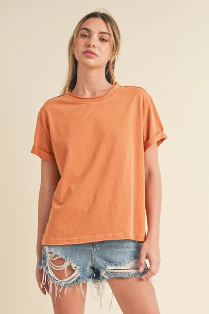 Mali Baby Tee Short Sleeve Top Golden-TOP-AEMI + CO-Urbanheer