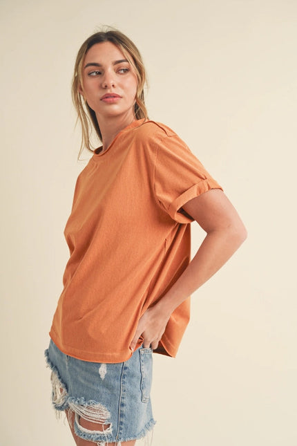 Mali Baby Tee Short Sleeve Top Golden-TOP-AEMI + CO-Urbanheer