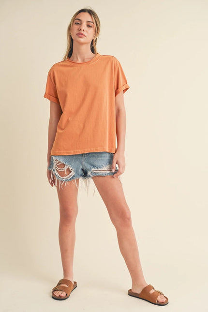 Mali Baby Tee Short Sleeve Top Golden-TOP-AEMI + CO-Urbanheer