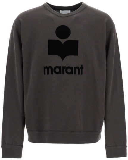 Marant mikoy flocked logo sweatshirt