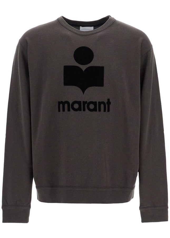 Marant mikoy flocked logo sweatshirt